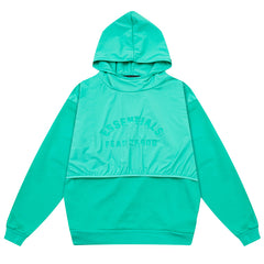 Essentials Letter Logo Splicing Hoodie
