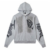 MIXED EMOTION Grey ‘Faded’ Hoodie