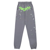 Classic Flame Logo Graffiti Pant-Grey #146