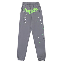 Classic Flame Logo Graffiti Pant-Grey #146