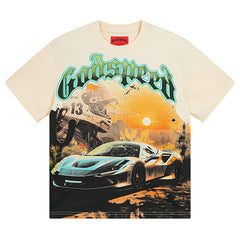 Skeletons Sunset Racing T-Shirts #3002