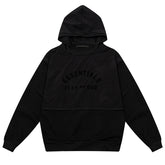 Essentials Letter Logo Splicing Hoodie