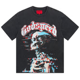 Skeletons Pattern Printed T-Shirts #1027