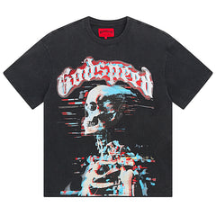 Skeletons Pattern Printed T-Shirts #1027