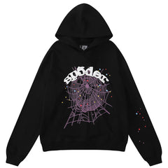 Spider Web Hoodie-Black #8202