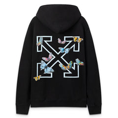 Butterfly Pattern Arrow Printed Hoodie