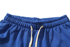 Retro Mud Print Distressed Blue