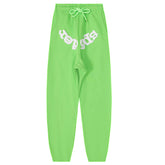 White Foam Printing Pant-Green #8308