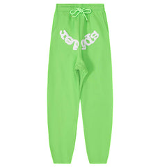 White Foam Printing Pant-Green #8308