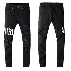 Black Tie-Dye Core Jeans #649