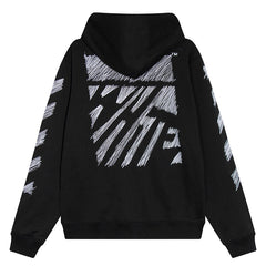 Diag Scribble Hoodie Oversize