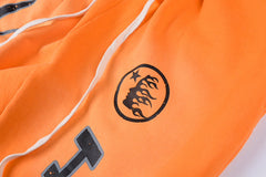 Fire Orange Closed Elastic Bottom Pants