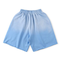 Cut Sweatshort Vintage Blue