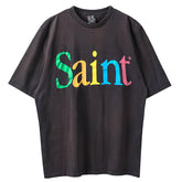 Letter Logo Print T-Shirt