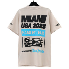 X Haas Moneygram Team Monaco-print T-Shirs