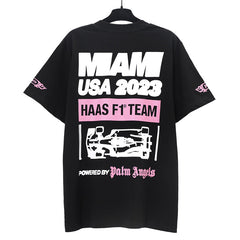 X Haas Moneygram Team Monaco-print T-Shirs