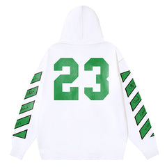 Skated With OW 23 Logo Hoodie White
