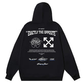 Logo Embroidered Drawstring Hoodie