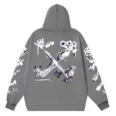 Hoodie With Scan Arr Over Print
