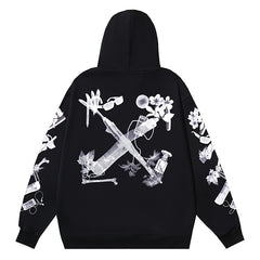 Hoodie With Scan Arr Over Print