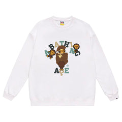 BAPE Ape Head Cartoon Baby Milo Print Sweatshirt