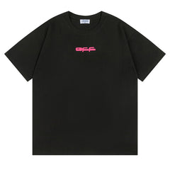 Logo Pattern Print T-Shirts