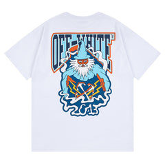 Logo Pattern Print T-Shirts