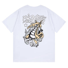 Logo Pattern Print T-Shirts