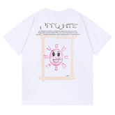 Logo Pattern Print T-Shirts