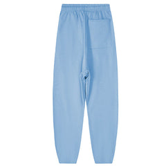White Foam Printing Pant-Blue #8308