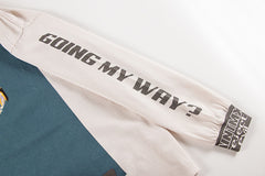 Going UP Print Long Sleeve T-Shirt