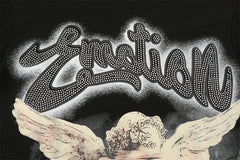 Black “Rhinestone” Cropped Tee