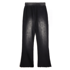 Retro Washed Flare Pants Black