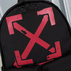 Red Arrows Printed Backpack