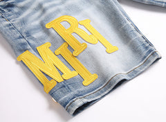 Logo Denim Shorts #2017