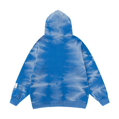 Logo-Print Bleached Cotton-Jersey Zip-Up Hoodie