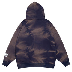 Logo-Print Bleached Cotton-Jersey Zip-Up Hoodie