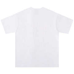 Flower Letter Logo Print T-Shirts