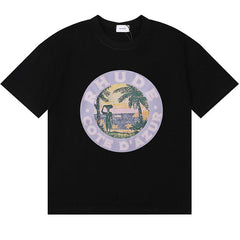 RHUDE Letter Logo Print T-Shirts