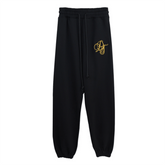 Metallic Gold Script Pant