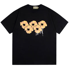 Flame Print Kapok T- Shirts