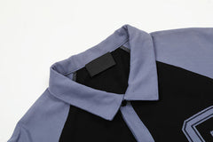 Spliced FG Patch Embroidered Polo Shirt