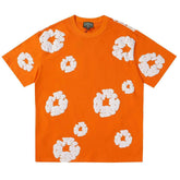 Men's Black T-shirt Orange