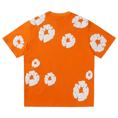 Men's Black T-shirt Orange