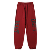 . Letter Printed Sweatpants