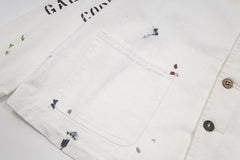 . EP Paint-Splattered Logo-Print Cotton-Ripstop Jacket