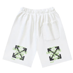 Arrows-print Cotton Shorts