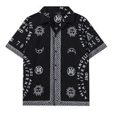 Ouija Board Bowling Shirt In Black