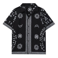 Ouija Board Bowling Shirt In Black