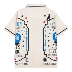 Black Fortune Bowling Shirt